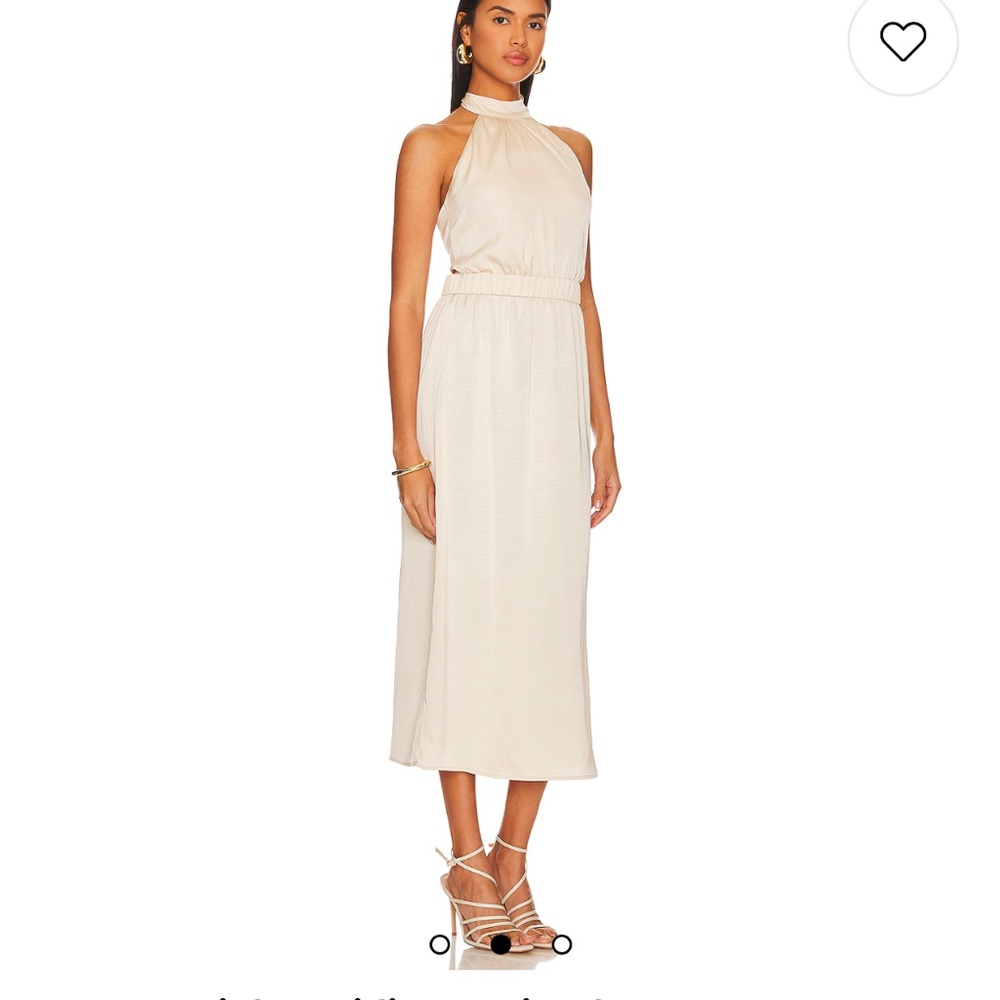 ✅ sold. Nwt Revolve Minkpink Finlay Midi Dress in Peach - Picture 2 of 7